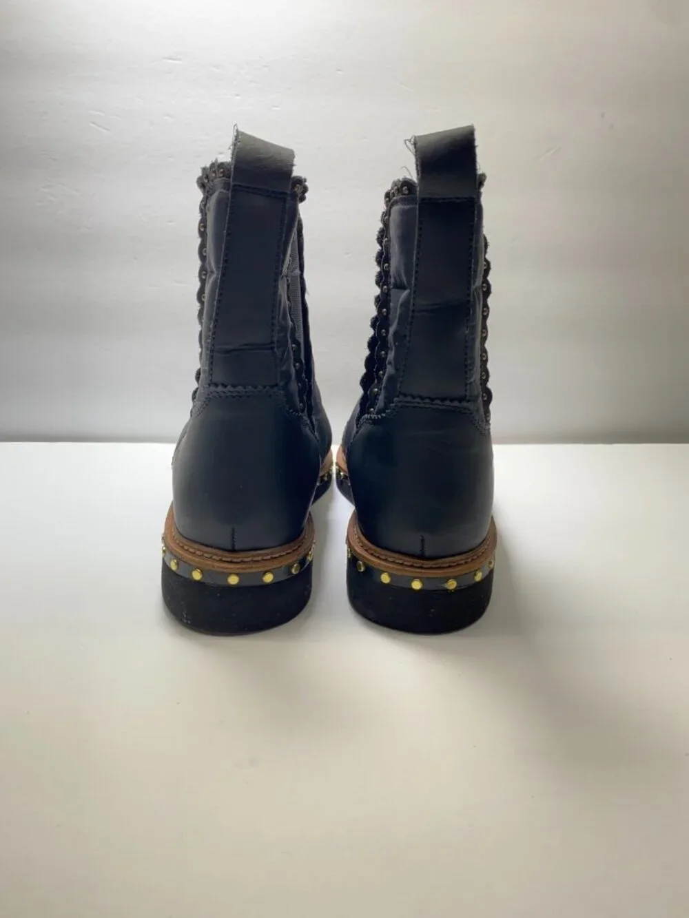 Free People Women's Atlas Puffer Chelsea Black Boot Sz 9